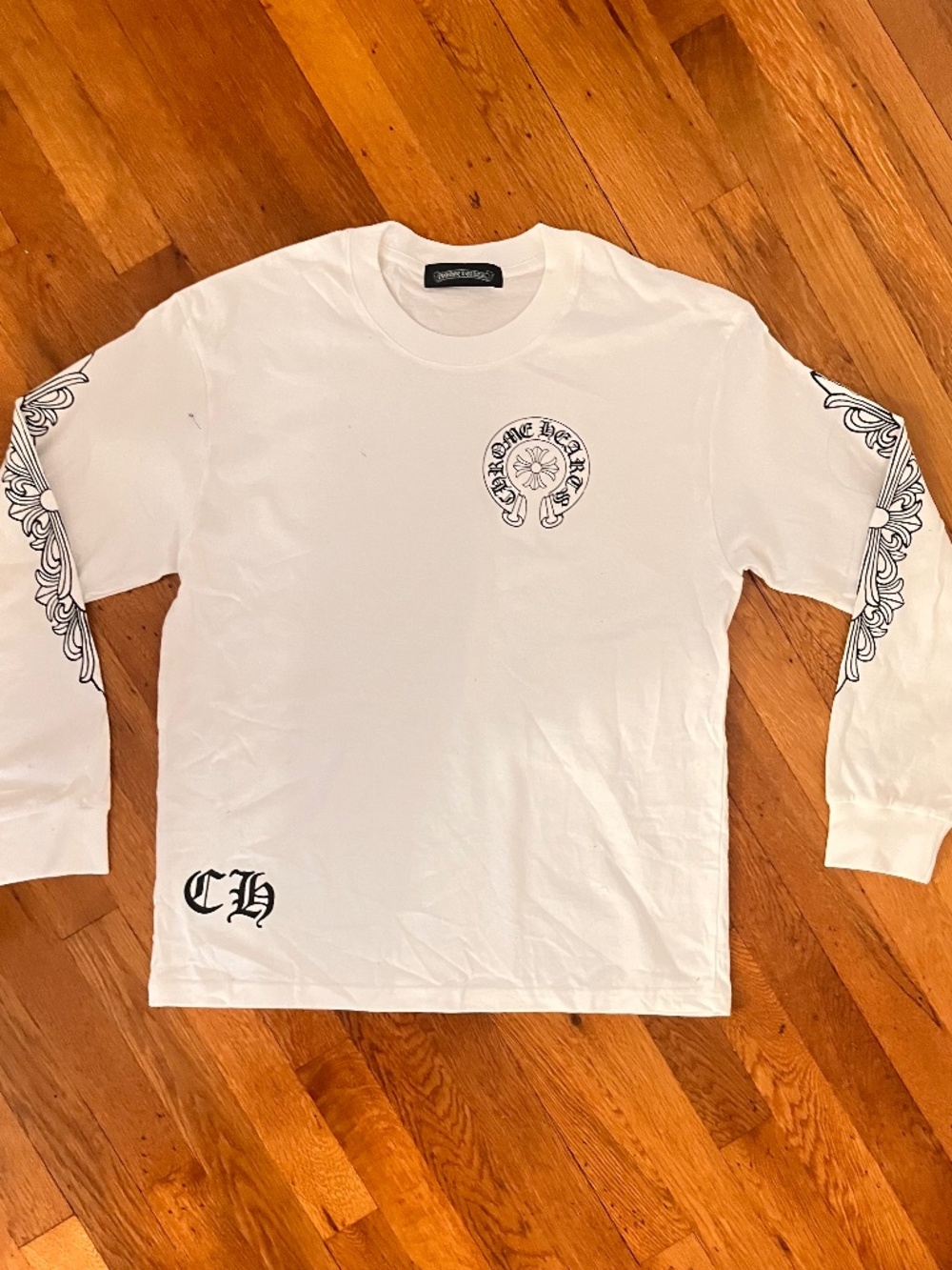 White Chrome hearts long sleeve